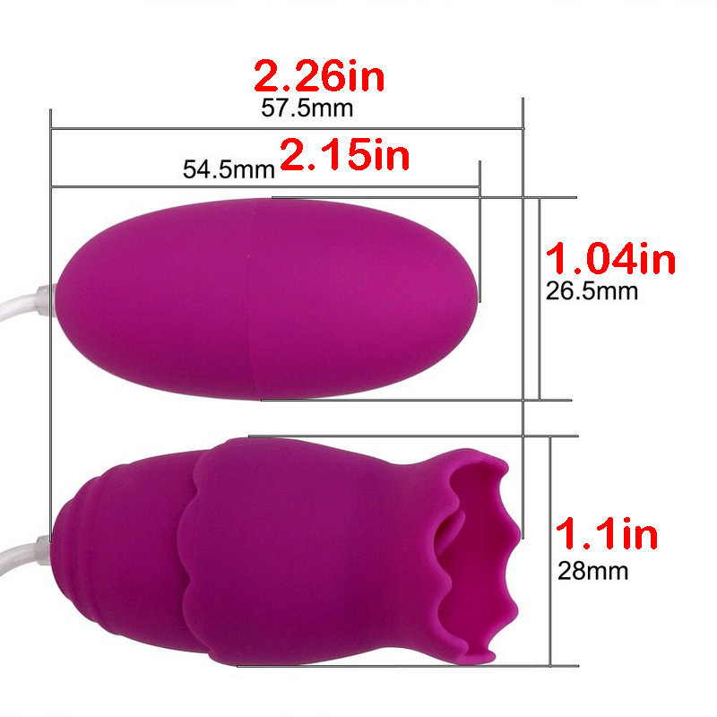 Oral Clitoris Stimulation Licking Vibrator / Egg Tongue G-spot Massage Vibrators / Female Sex Toys - EVE's SECRETS