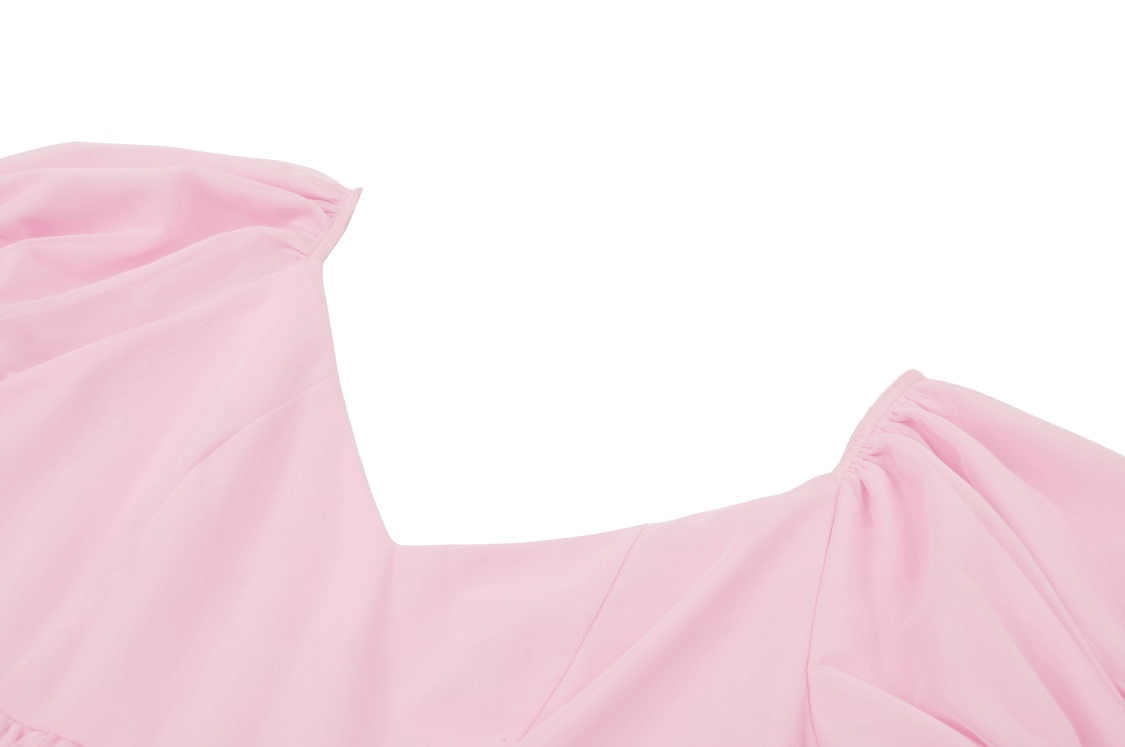 Pink Dress with Elegant Lace Details for Women