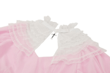 Pink Dress with Elegant Lace Details for Women