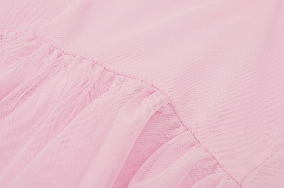 Pink Dress with Elegant Lace Details for Women