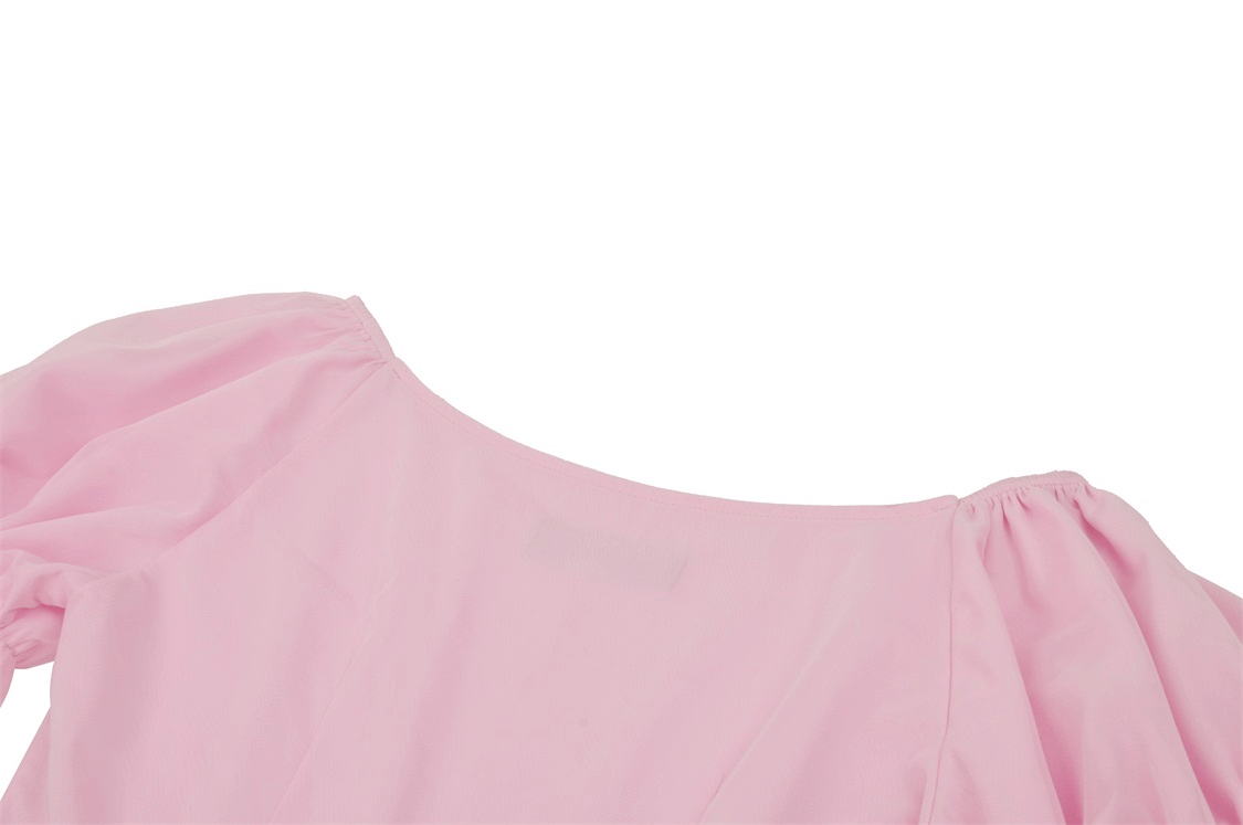 Pink Dress with Elegant Lace Details for Women
