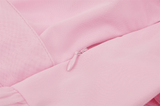 Pink Dress with Elegant Lace Details for Women