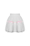 Pleated Mini Skirt with Pink Bows - Sweet Lolita Style