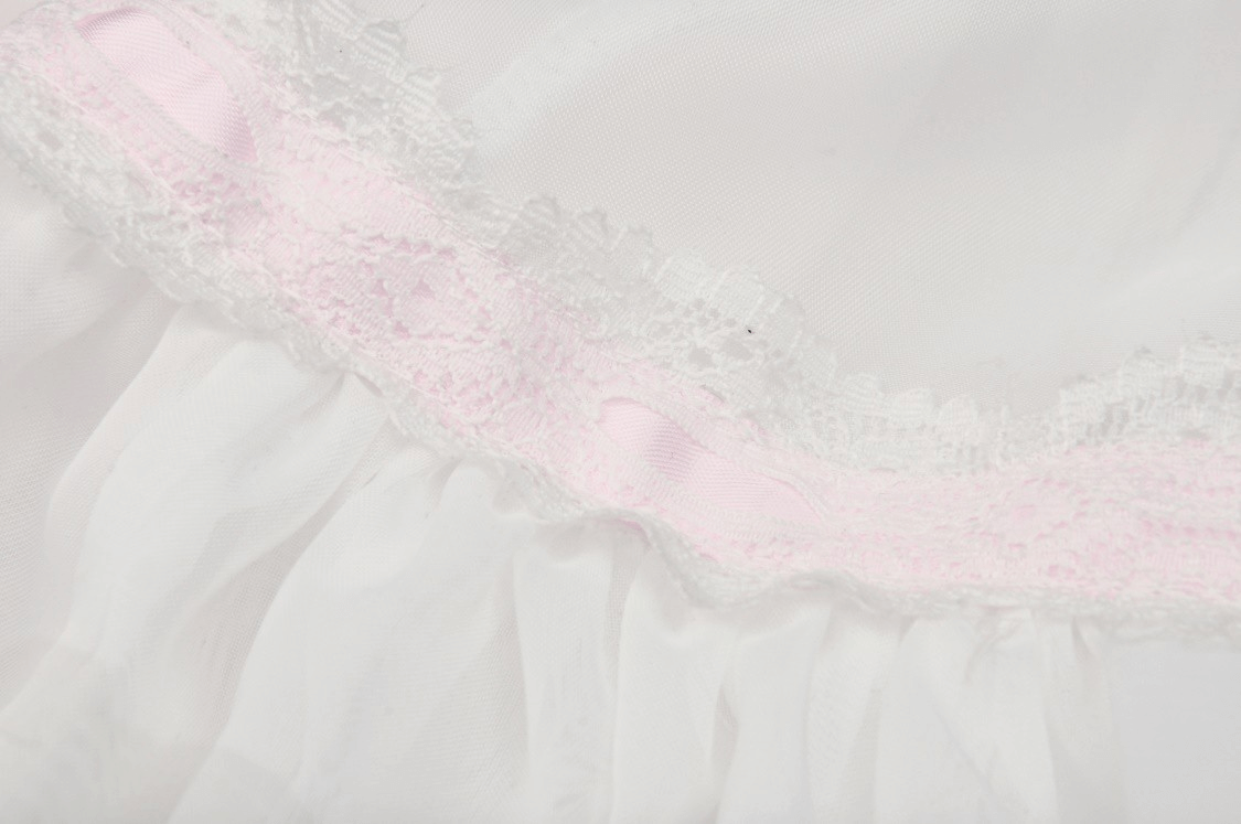 Pleated Mini Skirt with Pink Bows - Sweet Lolita Style
