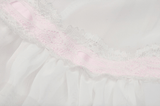 Pleated Mini Skirt with Pink Bows - Sweet Lolita Style