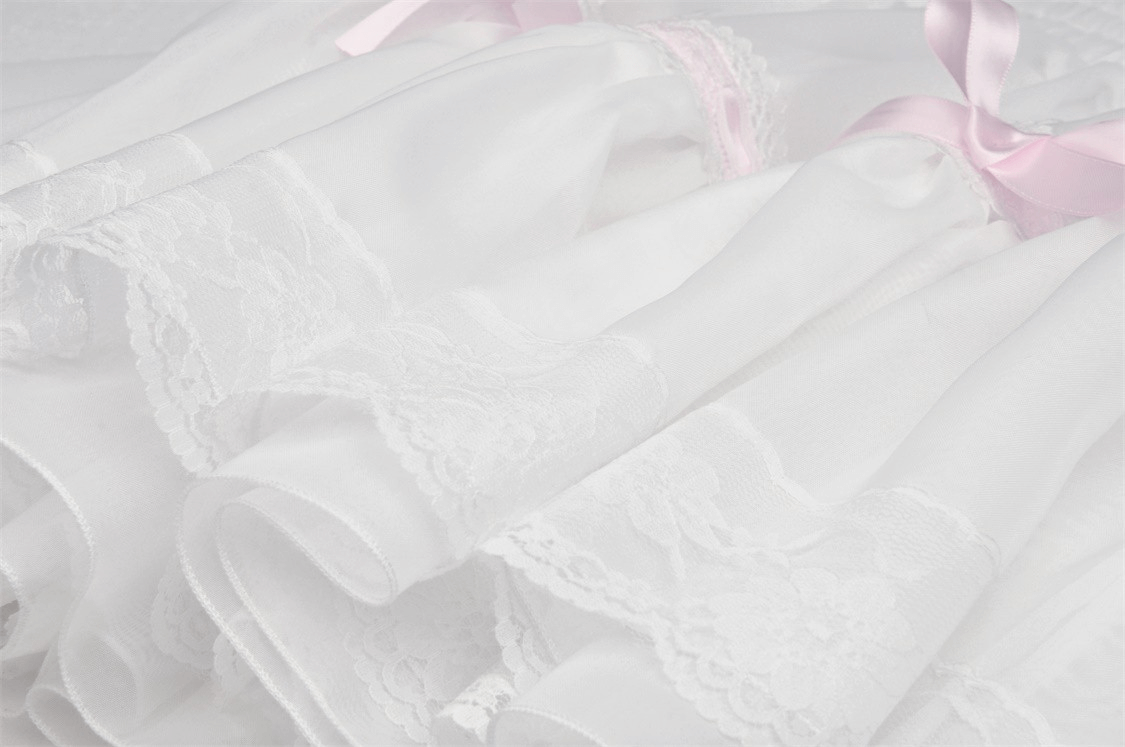 Pleated Mini Skirt with Pink Bows - Sweet Lolita Style