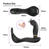 Prostate Massager for Men / Male Butt Vibrator with Cock Ring and Scrotum Pouch / Adult Sex Toys - EVE's SECRETS