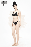 Punk Black Cheeky Bikini / Shimmer Swim Trunks