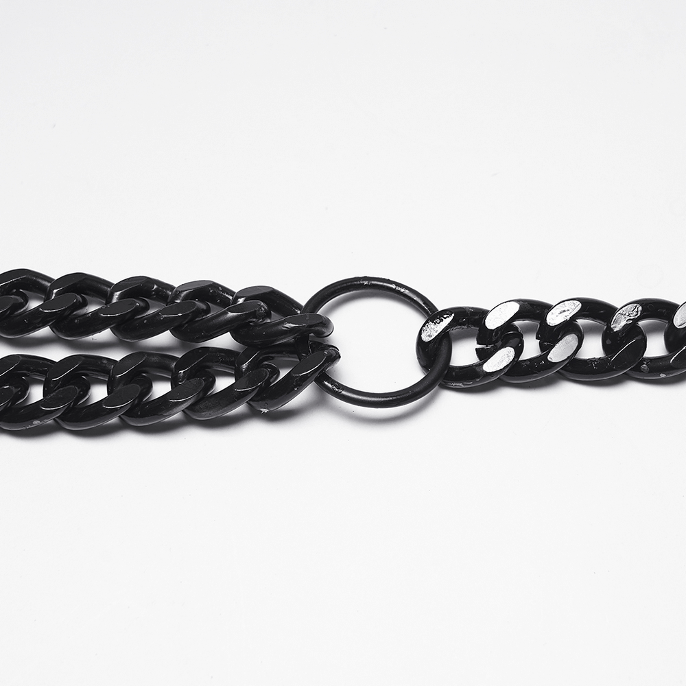Punk Body Chain Harness with Adjustable Steel Buckle
