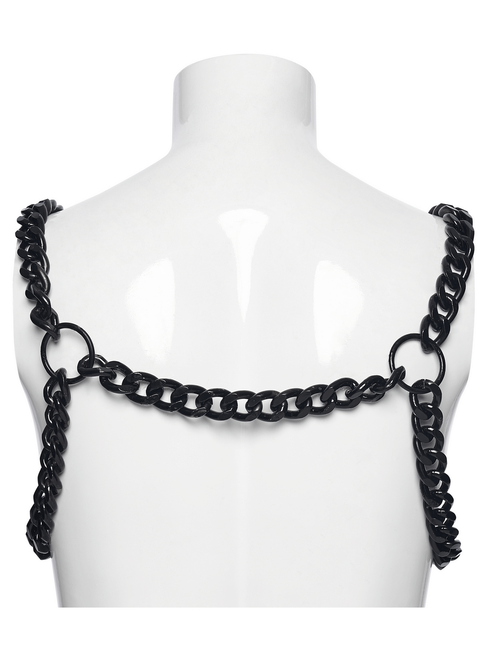 Punk Body Chain Harness with Adjustable Steel Buckle