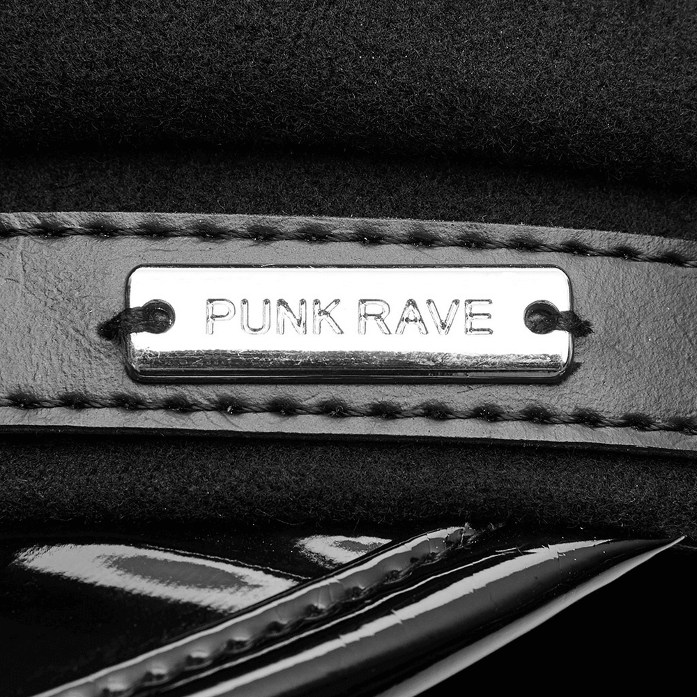 Punk Cap with PU Brim and Metal Embellishments