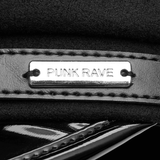 Punk Cap with PU Brim and Metal Embellishments
