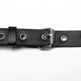 Punk Gothic Sexy Halter Harness with Spikes and Chain Details