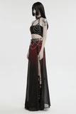 Punk Gothic Sexy Halter Harness with Spikes and Chain Details