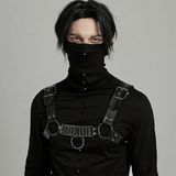 Punk Harness With Roller Loop and Adjustable Straps