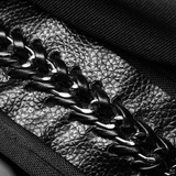 Punk Military Cap with Spikes and PU Leather Straps