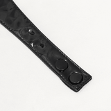 Punk PU Leather Shorts: Black Shorts with Hollow Out Detail