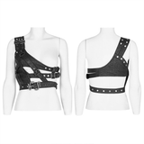 Punk Shoulder Harness Featuring Metal Embellishments