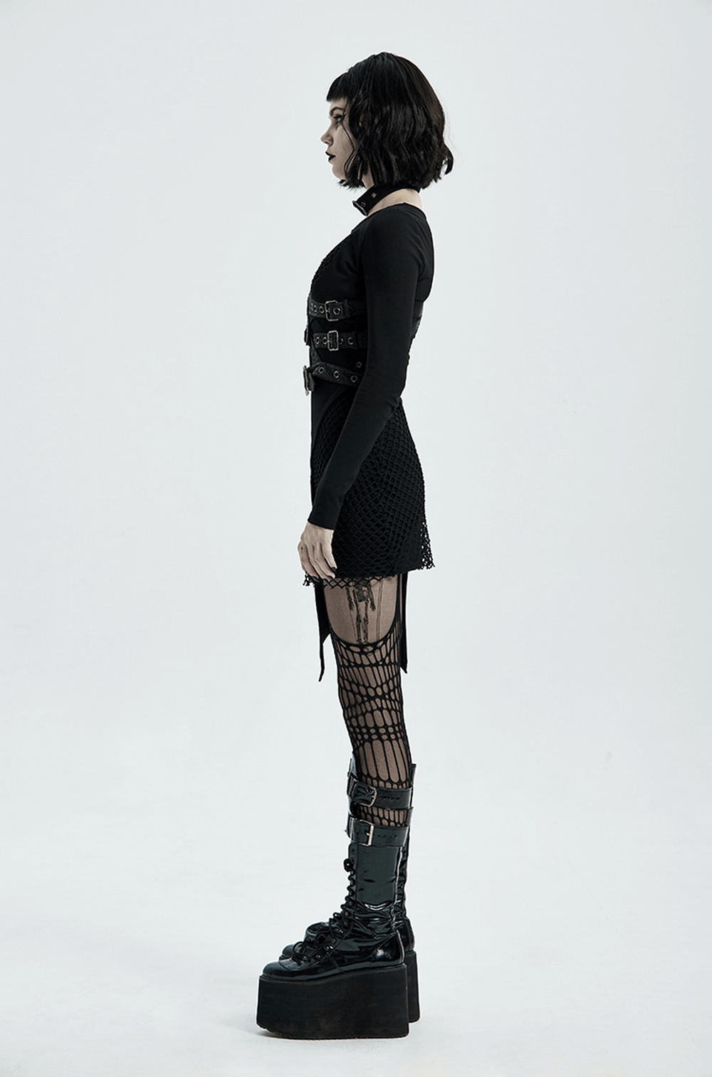 Punk Shoulder Harness Featuring Metal Embellishments