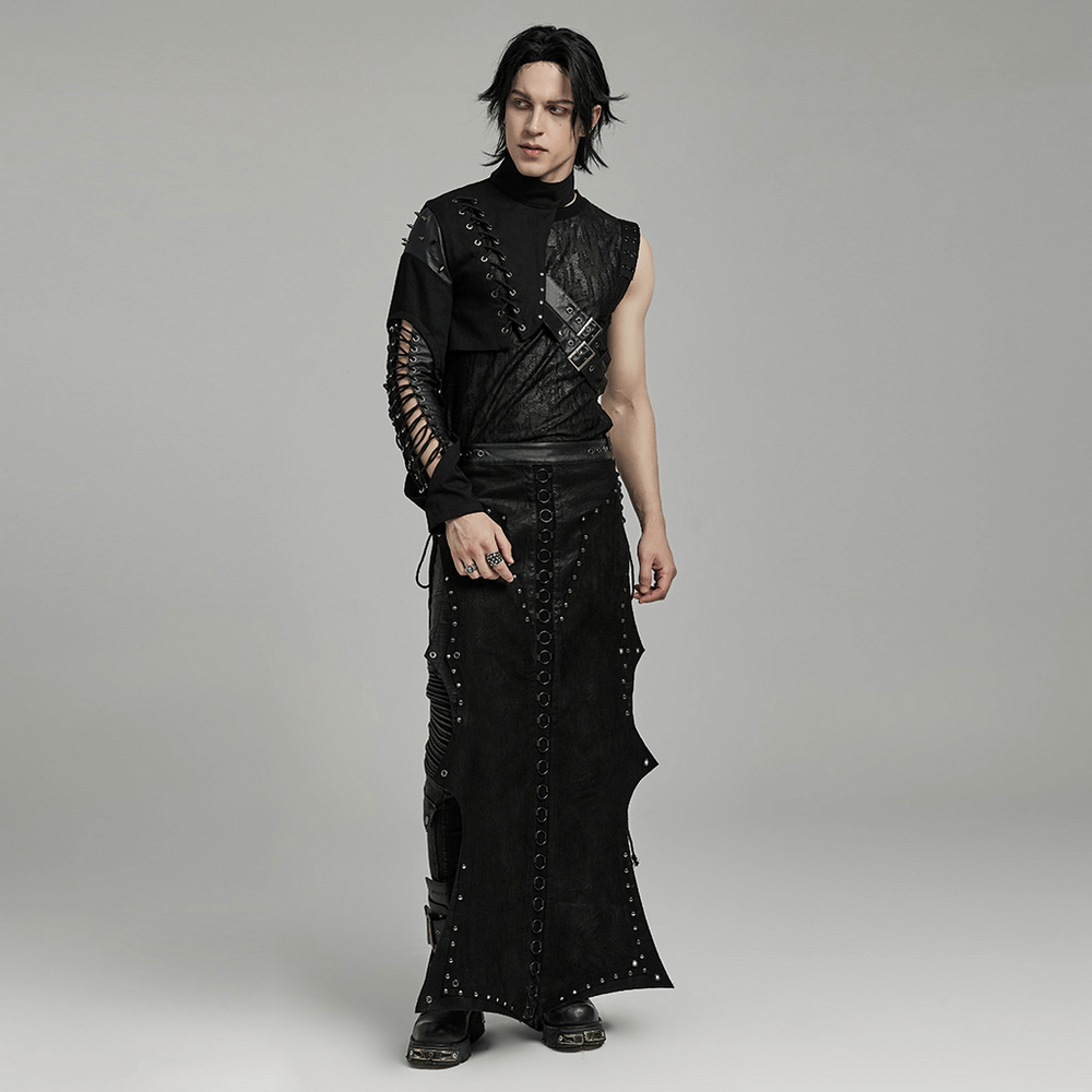 Punk Single-Arm Harness - Draped Asymmetric Style