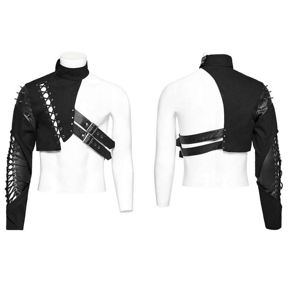 Punk Single-Arm Harness - Draped Asymmetric Style