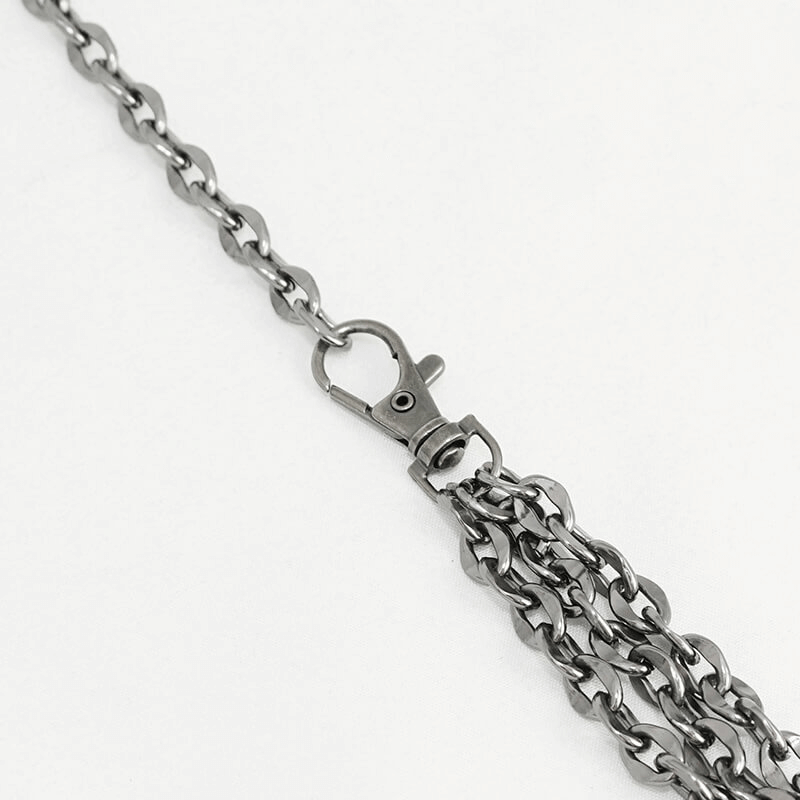Punk-Style Women's Leather Bra with Chain And Rivets