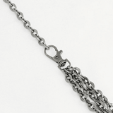 Punk-Style Women's Leather Bra with Chain And Rivets