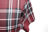 Punk-Styled Red Plaid Short Dress for Fashion Flair
