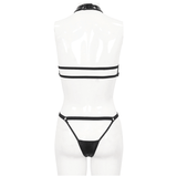 Punk Two-Piece Lingerie with Chains / Ladies Hollow Bikini
