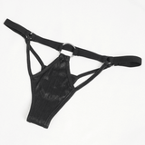 Punk Two-Piece Lingerie with Chains / Ladies Hollow Bikini