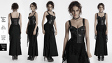 Punk Vegan Leather Waiscoat with Customizable Straps