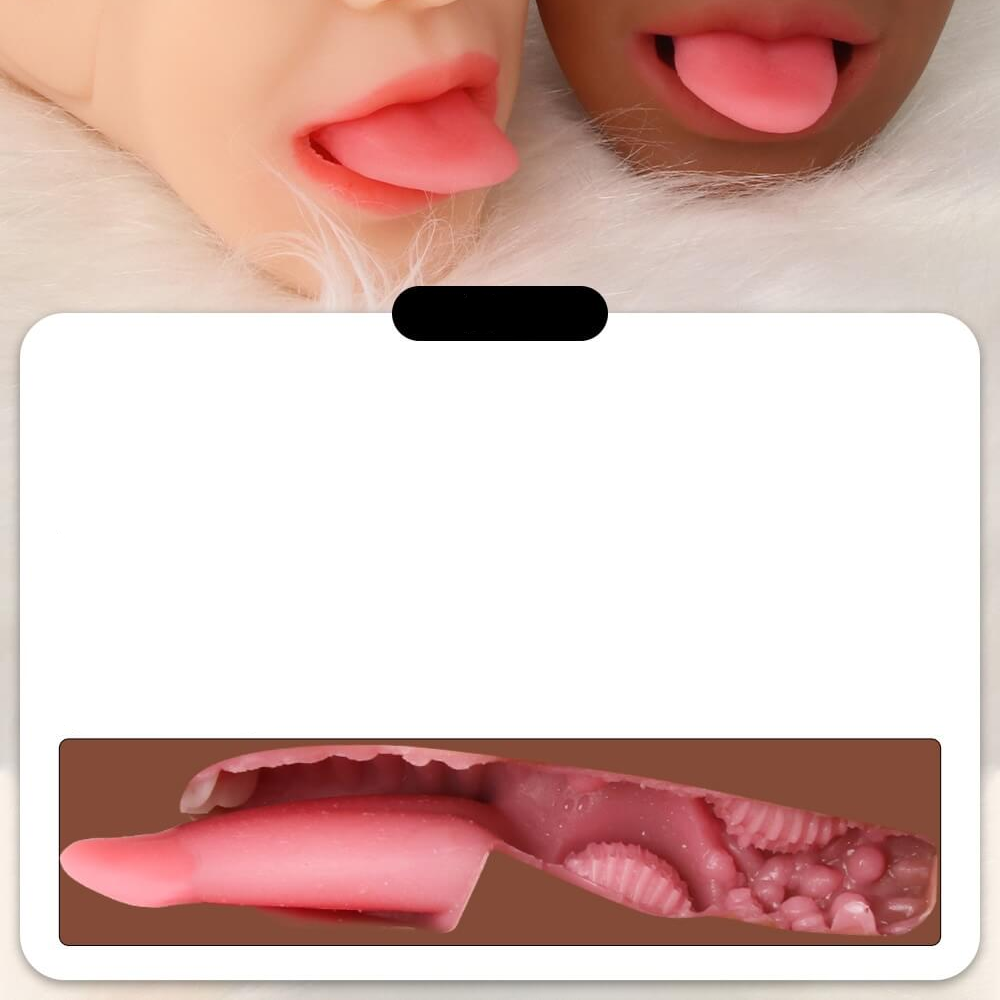 Realistic Bilateral Male Masturbator / Blowjob Sex Toys / Vagina Simulator For Men - EVE's SECRETS