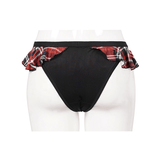 Ruffled Scottish Check Swim Panties: Women's Sexy Style