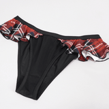 Ruffled Scottish Check Swim Panties: Women's Sexy Style