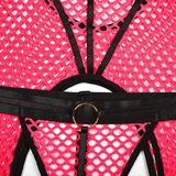 Seductive Fishnet Bodysuit Lingerie with Garters - EVE's SECRETS