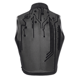 Seductive Futuristic Women's Sheer Sleeveless Crop Top