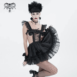 Seductive Hollow Out Lingerie Dress / Black Gothic Dress