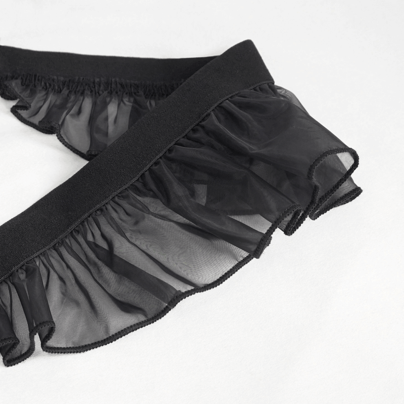 Seductive Hollow Out Lingerie Dress / Black Gothic Dress