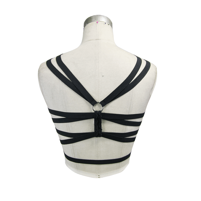 Seductive Lace Chest Harness / Vintage Gothic Bodywear