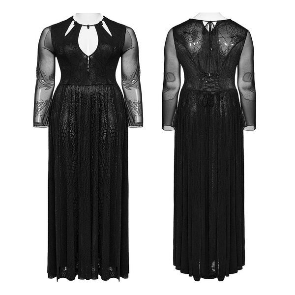 Curve Larvae Mesh Dress