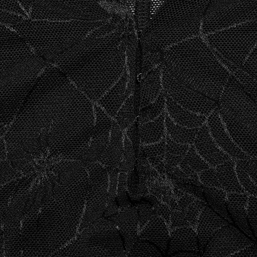 Seductive Mesh Dress with Spiderweb and Snake Print