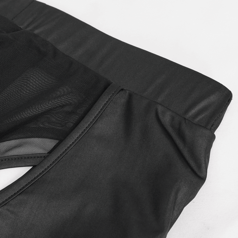 Seductive Sheer Men's Briefs / Black Elastic Boxers
