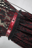 Sensual Lace Nightwear / Gothic Dress with Back Lacing