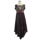 Sensual Lace Nightwear / Gothic Dress with Back Lacing