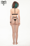 Sensual Lace-Up Bodysuit / Erotic Black Women's Wear
