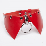 Sexy Adjustable Collar with Slave Ring and Rivets / BDSM Bondage Choker / Women's Fetish Accessories - EVE's SECRETS