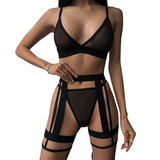 Sexy Black Lace Underwear / Transparent Bra And Panty Set / Erotic Intimate Lingerie for Women - EVE's SECRETS