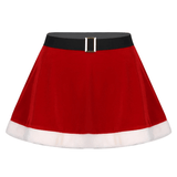 Sexy Christmas Costume / Red Mini Skirt and Top Erotic Santa Set - EVE's SECRETS