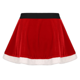 Sexy Christmas Costume / Red Mini Skirt and Top Erotic Santa Set - EVE's SECRETS