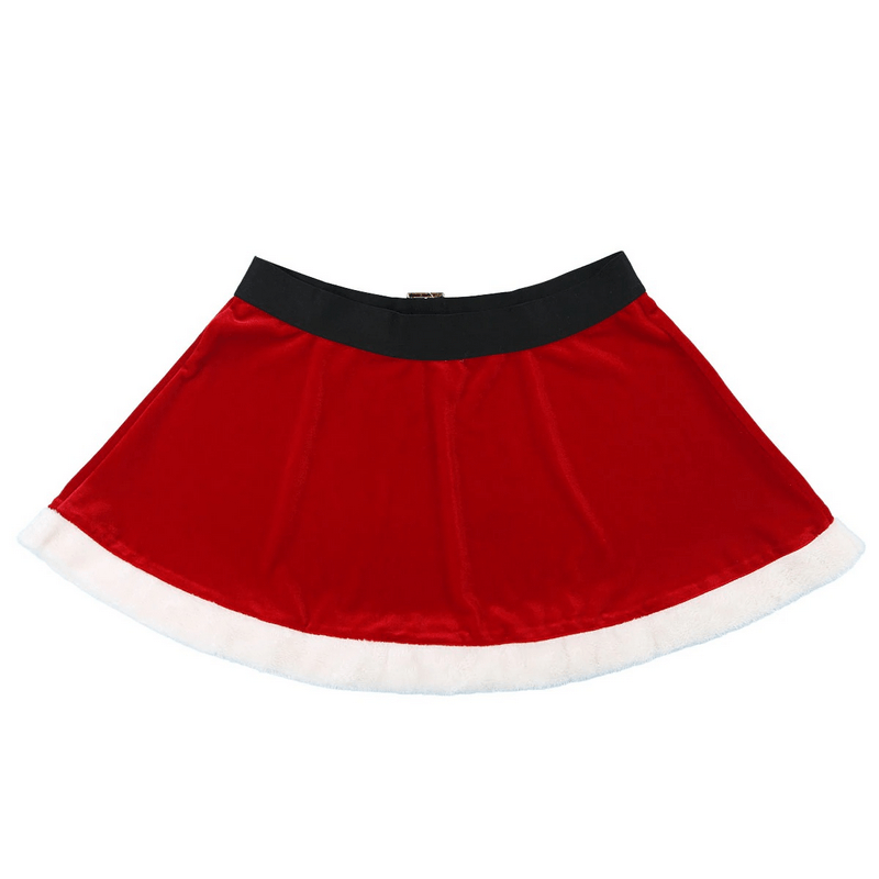 Sexy Christmas Costume / Red Mini Skirt and Top Erotic Santa Set - EVE's SECRETS